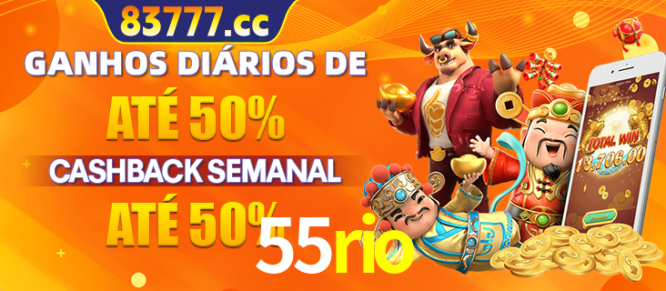 Anúncio de um membro ganhador do cassino 55rio que ganhou R$2.193.486,00 jogando o slot PG Fortune Tiger, com os mascotes do jogo comemorando o prêmio.
