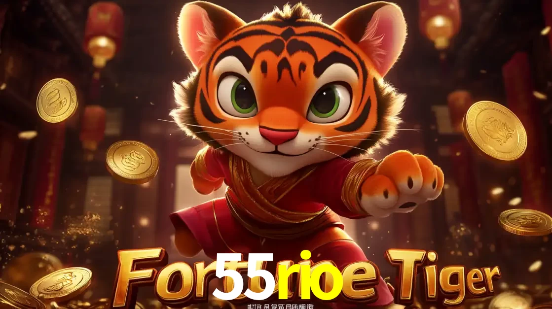 O carismático mascote do jogo de slot Fortune Tiger, um tigre fofo em pose de artes marciais, pronto para trazer sorte e multiplicadores de ganhos no cassino online 55rio.
